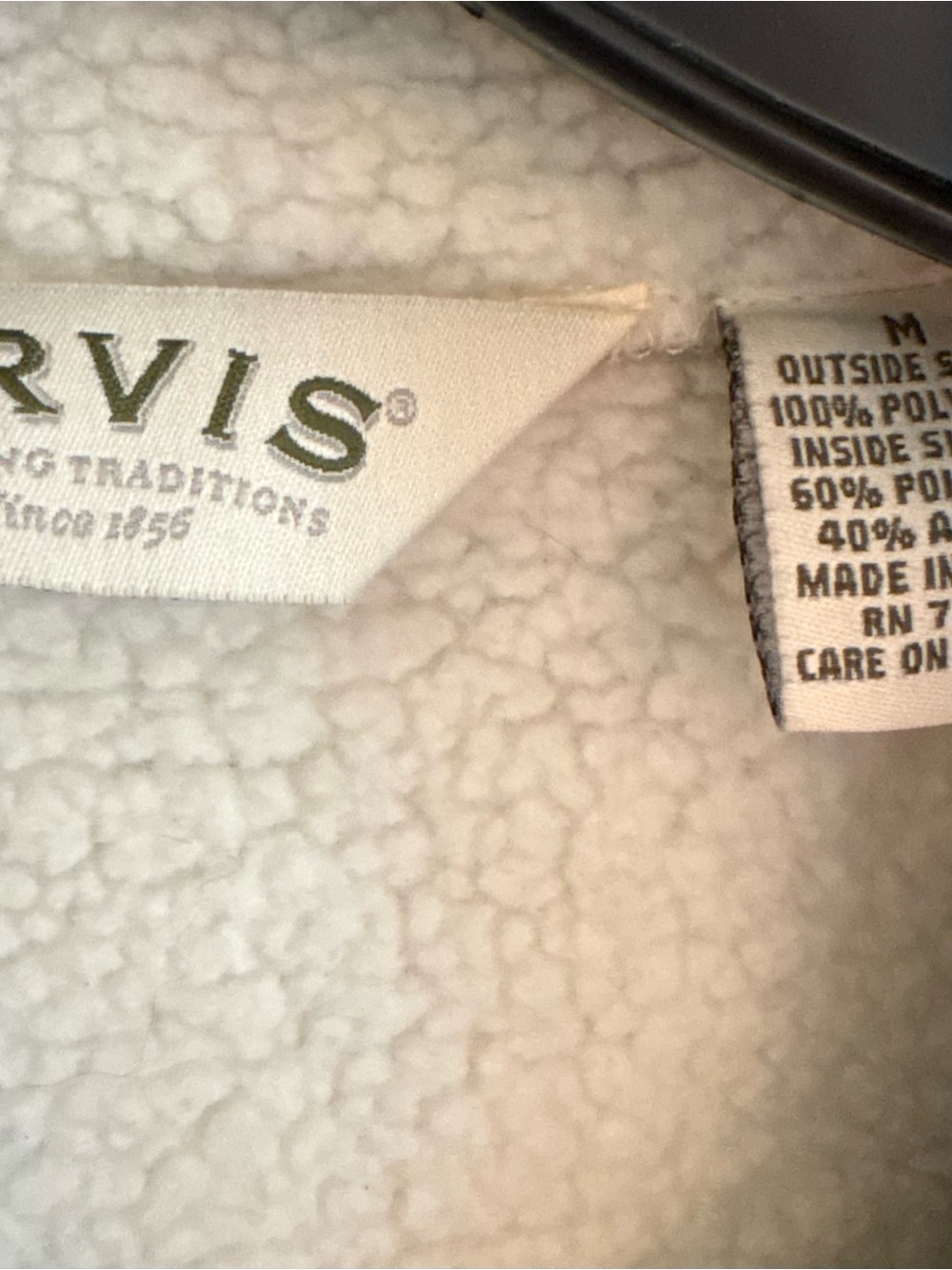 Vintage 90s Orvis Sherpa Teddy Fleece Jacket Women’s Size Medium Cottagecore - Picture 4 of 6